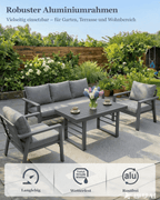MEXO Gartenmöbel Set 4-tlg. 4–5 Personen - MeXo