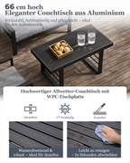 MEXO Gartenmöbel Set mit Tisch 4-tlg. - MeXo