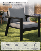 MEXO Gartenmöbel Set mit Tisch 4-tlg. - MeXo