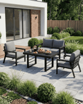 MEXO Gartenmöbel Set mit Tisch 4-tlg. - MeXo