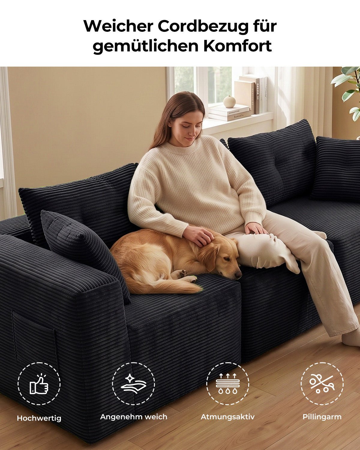 MEXO Modulares Ecksofa 254 cm - MeXo