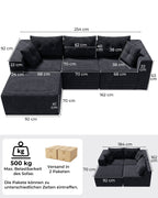 MEXO Modulares Ecksofa 254 cm - MeXo