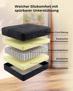 MEXO Modulares Ecksofa 254 cm - MeXo
