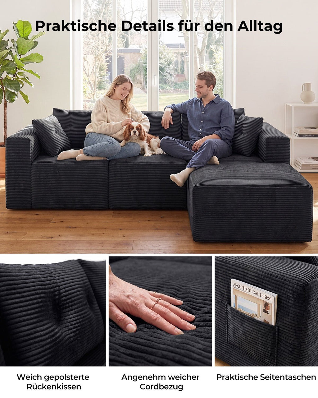 MEXO Modulares Ecksofa 254 cm - MeXo