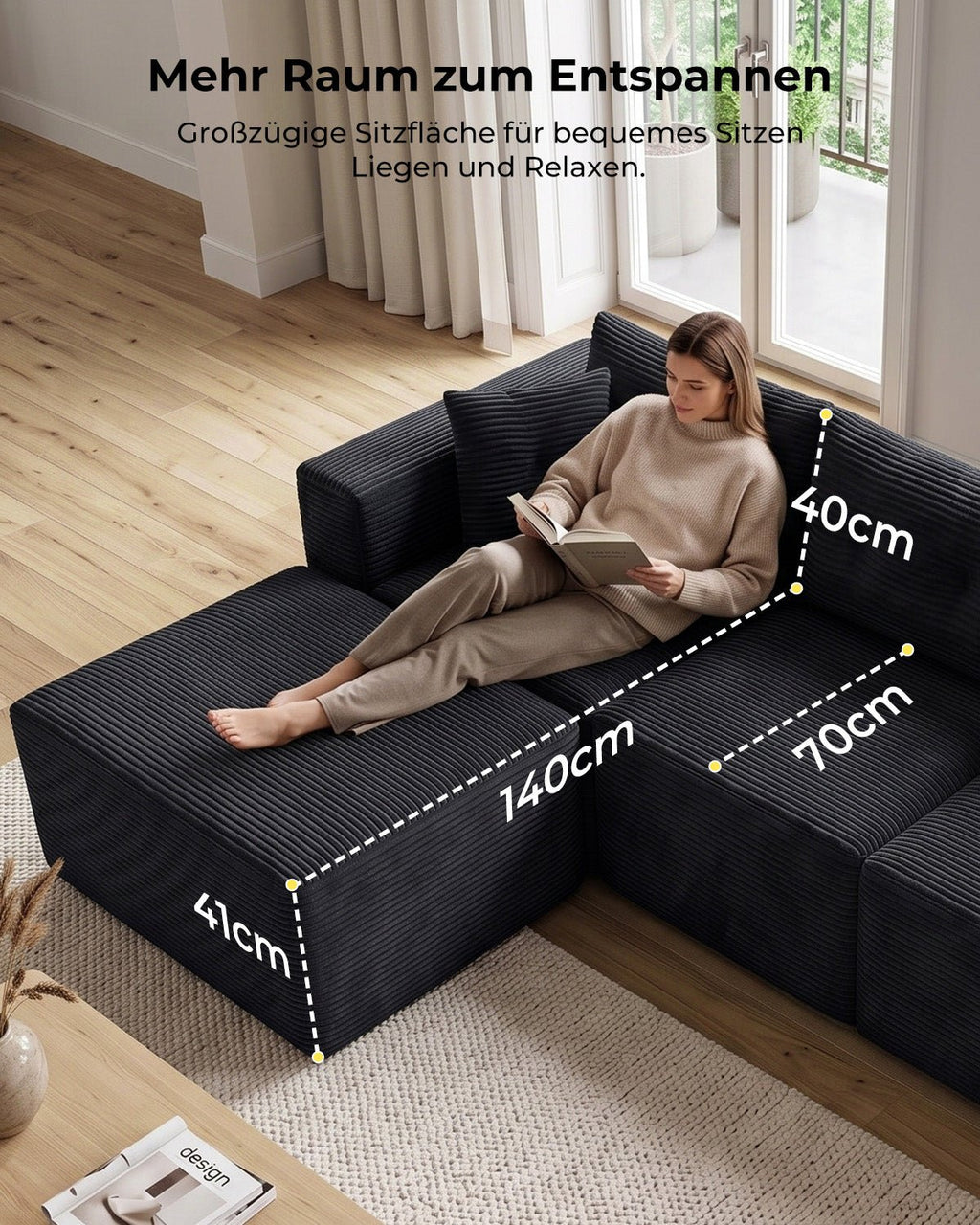 MEXO Modulares Ecksofa 254 cm - MeXo