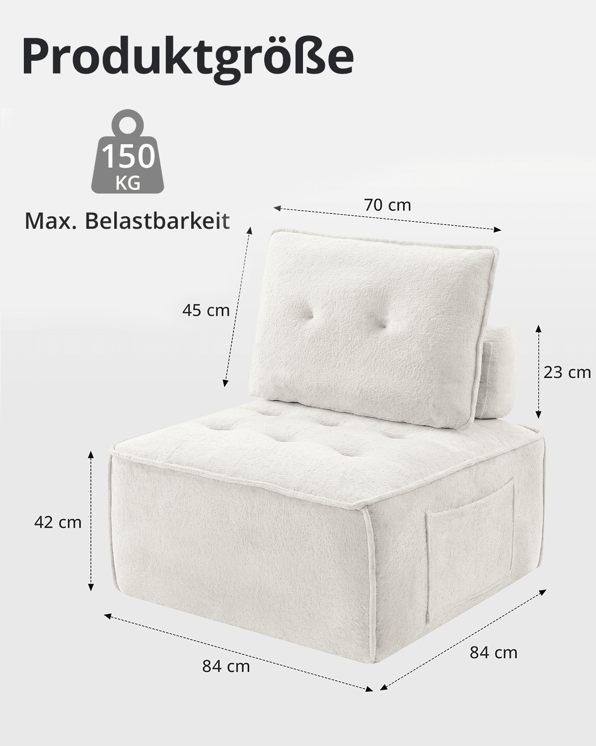 MEXO Modulares Sofa 84×84 cm - MeXo