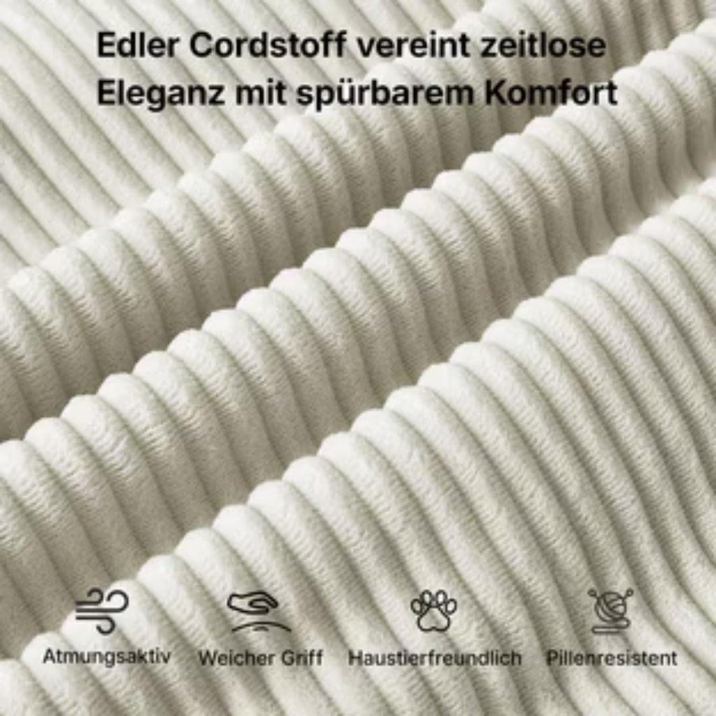 MEXO Schlafsofa 195 cm 3 sitzer cord sofa mit schlaffunktion Set, Wandelbares Tatami - Bodensofa, einfach in Einzelbett umwandelbar - MeXo - Home
