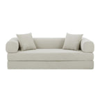 MEXO Schlafsofa 195 cm 3 sitzer cord sofa mit schlaffunktion Set, Wandelbares Tatami - Bodensofa, einfach in Einzelbett umwandelbar - MeXo - Home