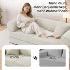 MEXO Schlafsofa 195 cm 3 sitzer cord sofa mit schlaffunktion Set, Wandelbares Tatami - Bodensofa, einfach in Einzelbett umwandelbar - MeXo - Home