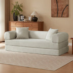 MEXO Schlafsofa 195 cm 3 sitzer cord sofa mit schlaffunktion Set, Wandelbares Tatami - Bodensofa, einfach in Einzelbett umwandelbar - MeXo - Home
