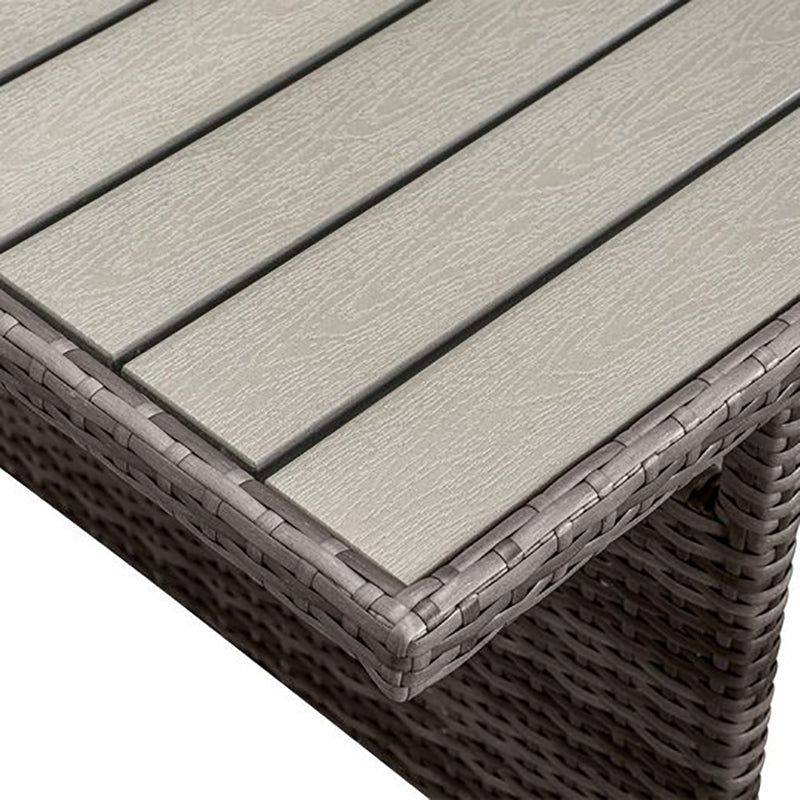 MeXo Loungeset Gartenmöbel Set 9 Personen mit Esstisch wetterfest, Modulare Ecklounge, (Esstisch 132x76x67cm, 7 - tlg., Belastbarkeit pro Sitzplatz bis zur 140kg) - MeXo - Home